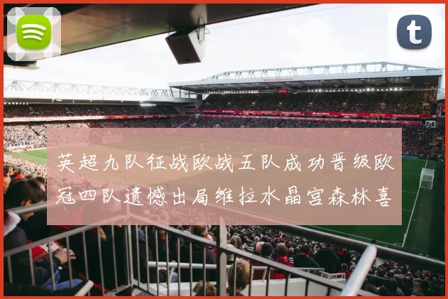 英超九队征战欧战五队成功晋级欧冠四队遗憾出局维拉水晶宫森林喜获晋级资格